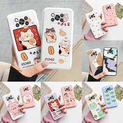 For Xiaomi Poco X3 X 3 Pro Back Cover Protective Case Soft Silicone Cute Cartoon Cat Frog Case For Poco X3 Pocox3 Pro NFC Coque