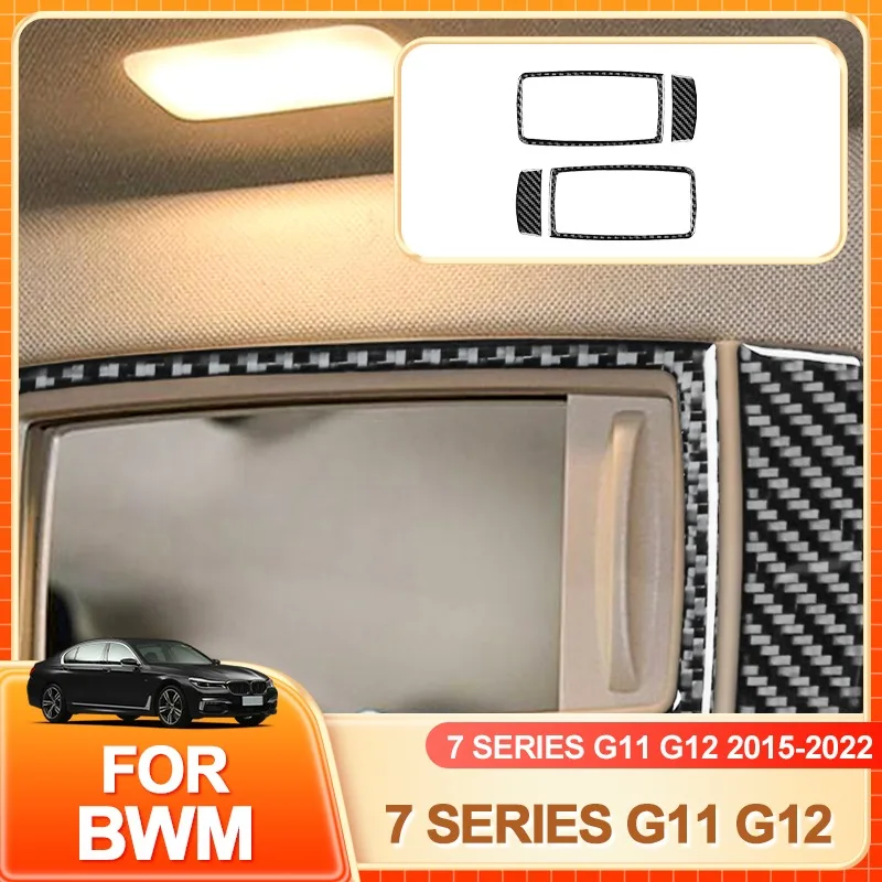 

Glasses Holder Hot For BMW 7 Series G11 G12 2015-2019 2020 2021 2022 Makeup Mirror Cover Decoration Trim Sticker Car Interior