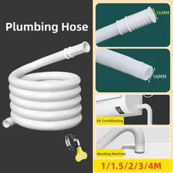 1-4M Washing Machine Draining Hose Plastic Tube Pipe  Extension Drainpipe for Air Conditioner Kitchen Faucet Accessories