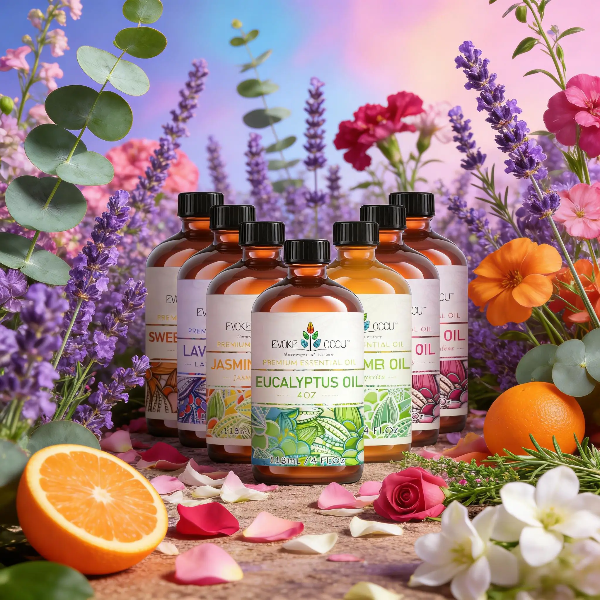 

EVOKE OCCU Природное растительное эфирное масло Лаванда Гвоздика Ваниль Чайное дерево Мятное масло для сна Помощь Медитация Очистка облегчения настроения