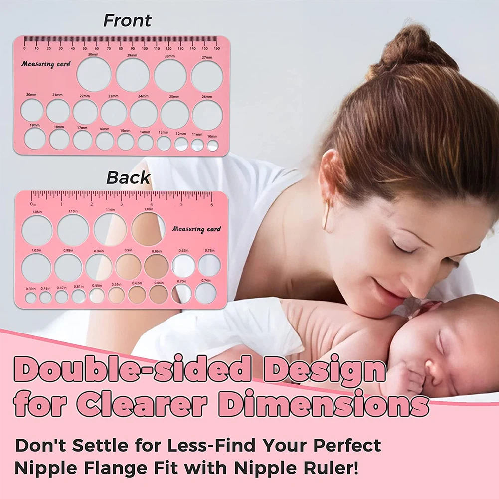 Silicone Breast Flange Ruler Smooth Flange Measurement Tool  Lightweight Perfect Gift Nontoxic Feeding Accessory
