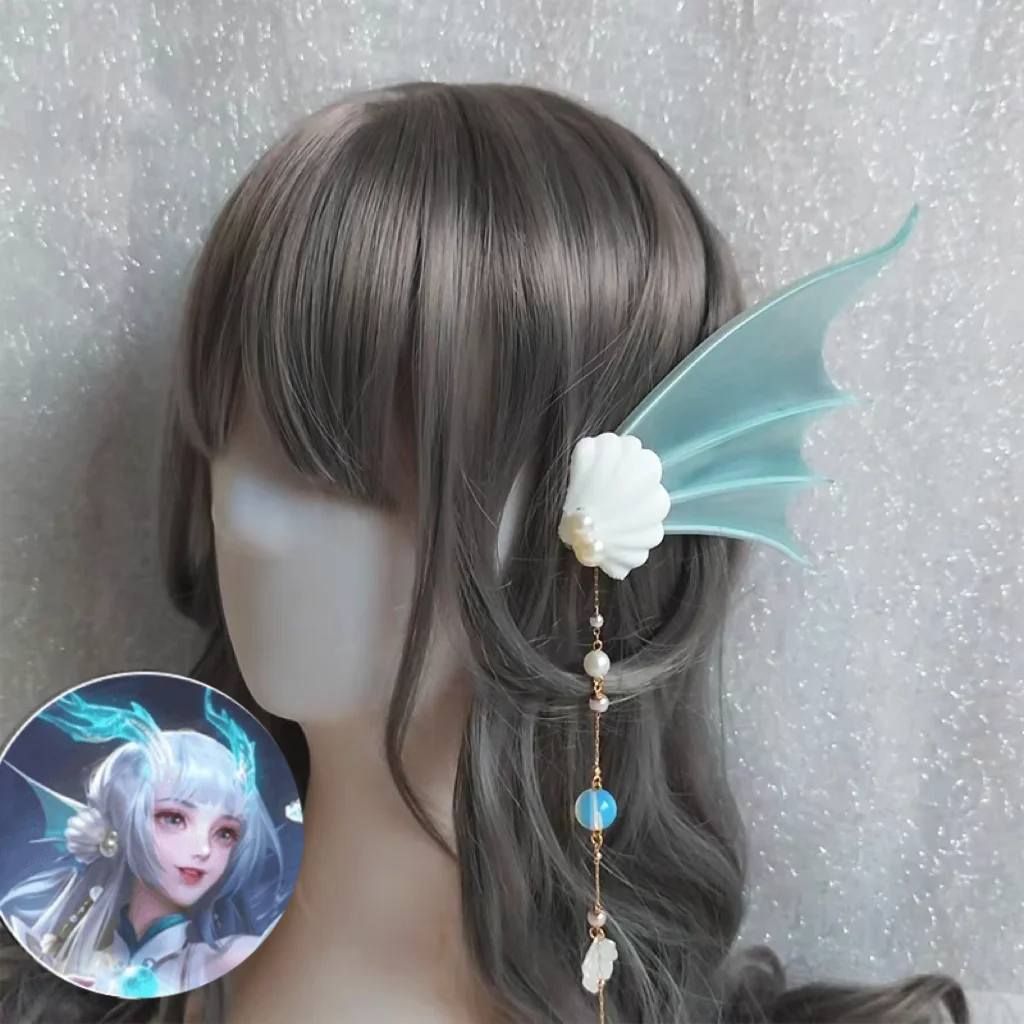 

Новый реквизит для косплея Honor Of Kings Xishi, серьги-русалки с рогами дракона, реквизит на заказ