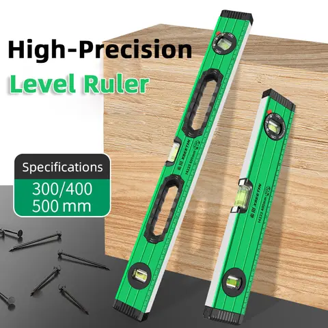 30/40/50cm 정밀 레벨 눈금자 버블 다목적 정밀 마그네틱 레버 각도 게이지 파인더 레벨링 Aligner 목공 도구