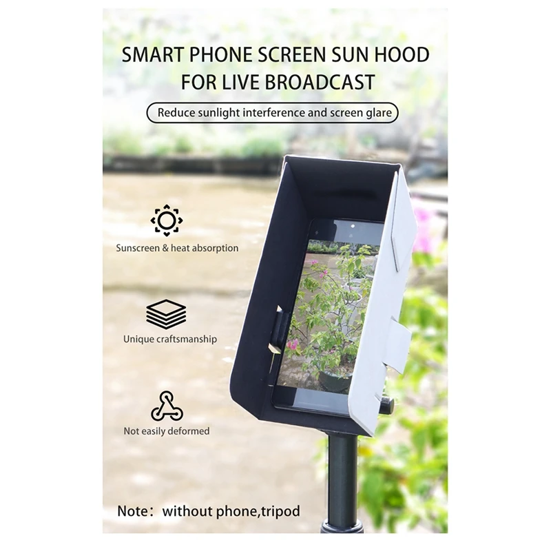 NEW-Foldable Sunhood Magnet Sun Hood Magnetic Sunshade For Mobile Phone Smartphone