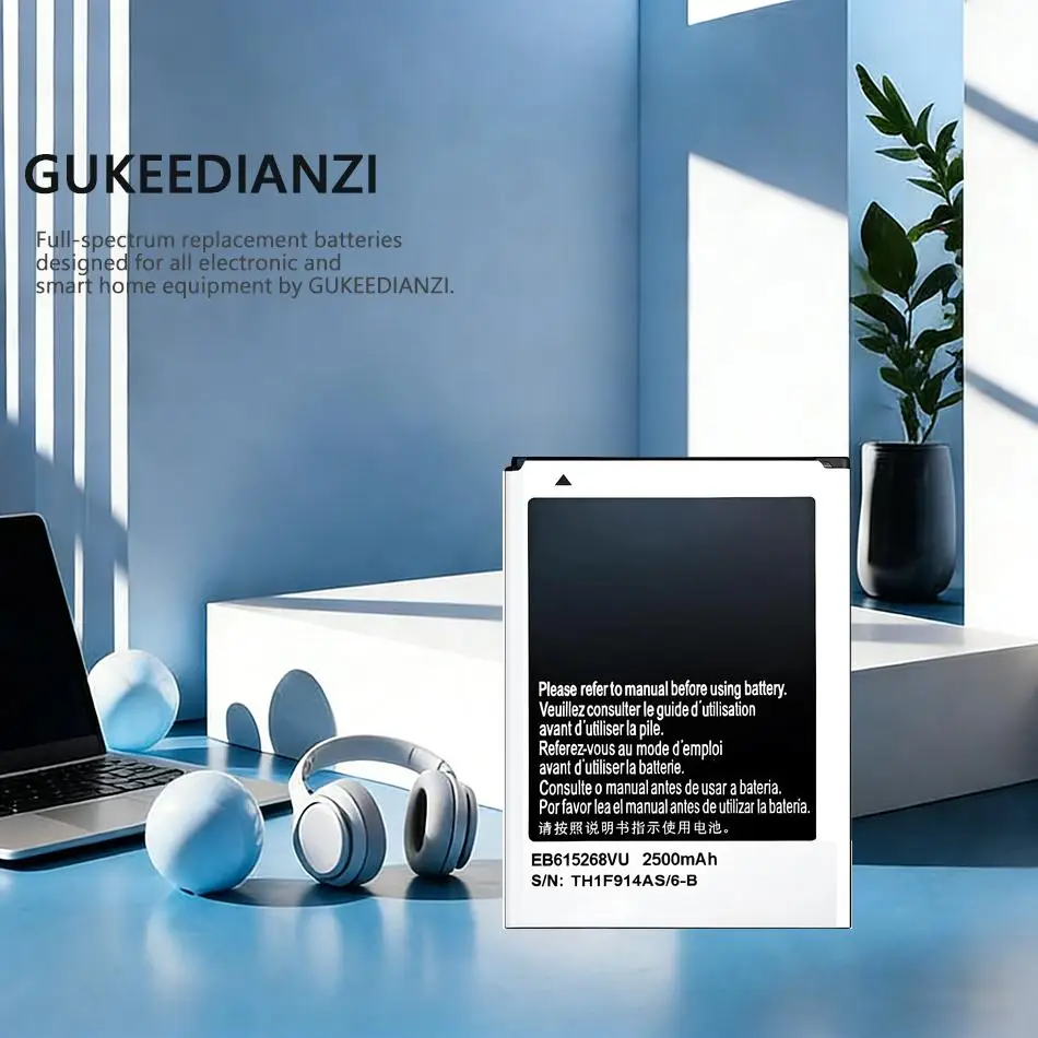 

Надежный источник питания EB615268VU 2500 мАч для Samsung Galaxy Note N7000 I9220 I9228 I889 I717, безопасная батарея для мобильного телефона