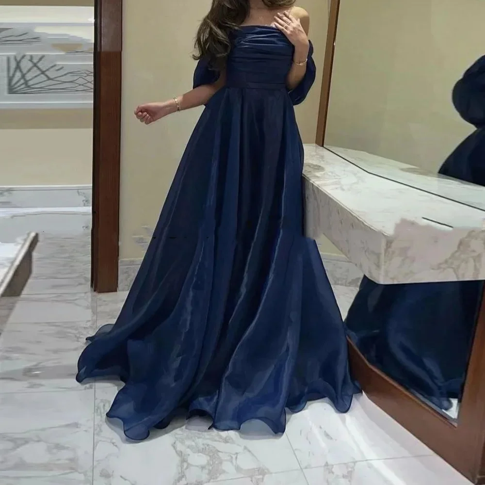 Muloong Off-the-shoulder Neckline Floor-Length Women Elegant And Pretty Luxury Prom Dress