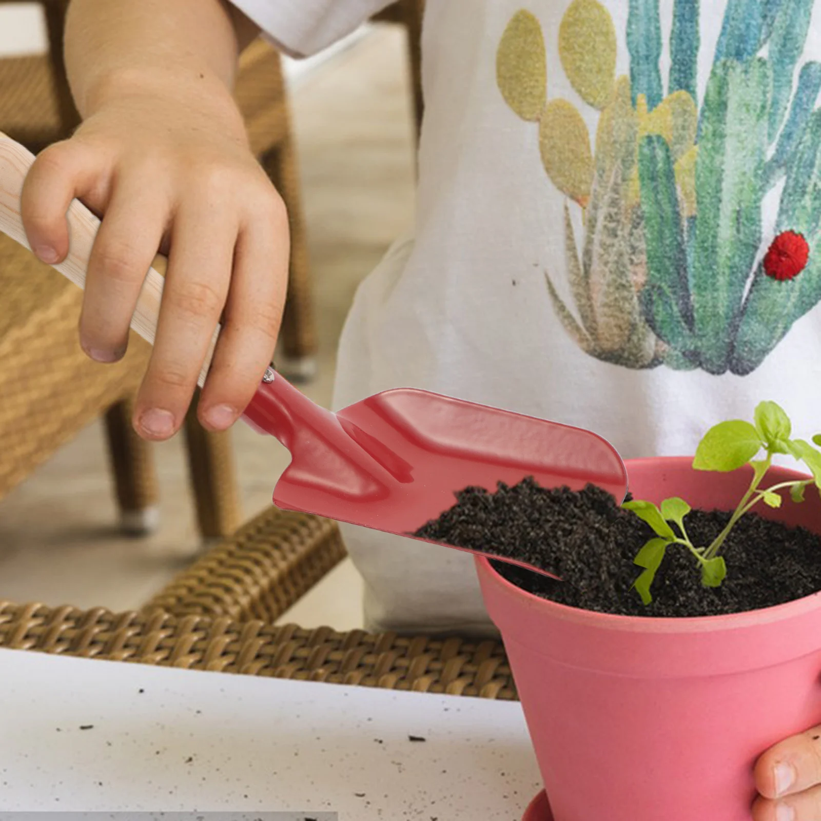 5pcs Kids Gardening Tools Set Children'S Garden Tool Kit For Outdoor Sand Play Beach Activities Safe Lightweight Yard Planting