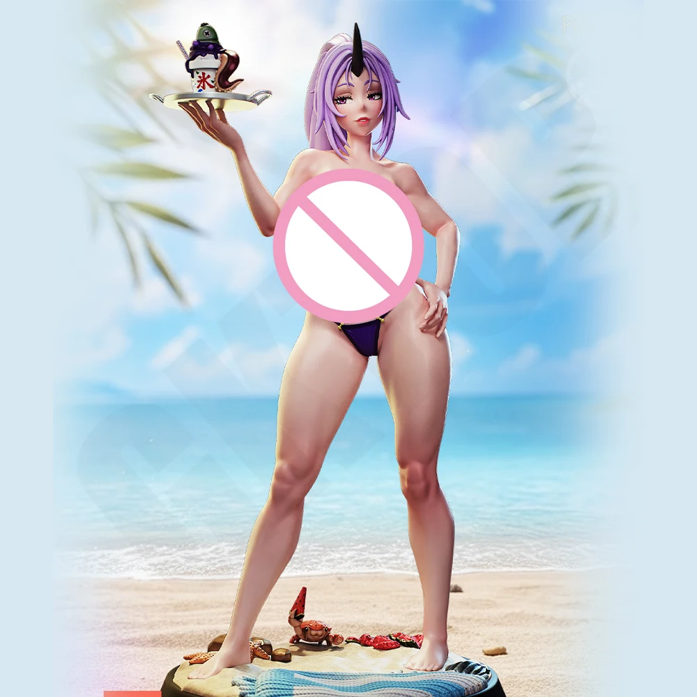 

1/24 Beach Beauty Shino NSFW Resin Figurine Toy Unpainted GK Doll Unassembled 3D Print Assembly Miniature Reduction Statue Toy