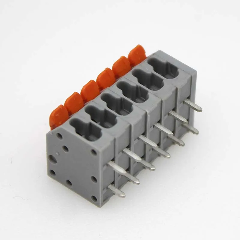 50Pcs/100PCS PCB terminal block DA803 2601 1.5 mm² spacing 3.5 mm pitch gray 2601-1102 3 4 5 6