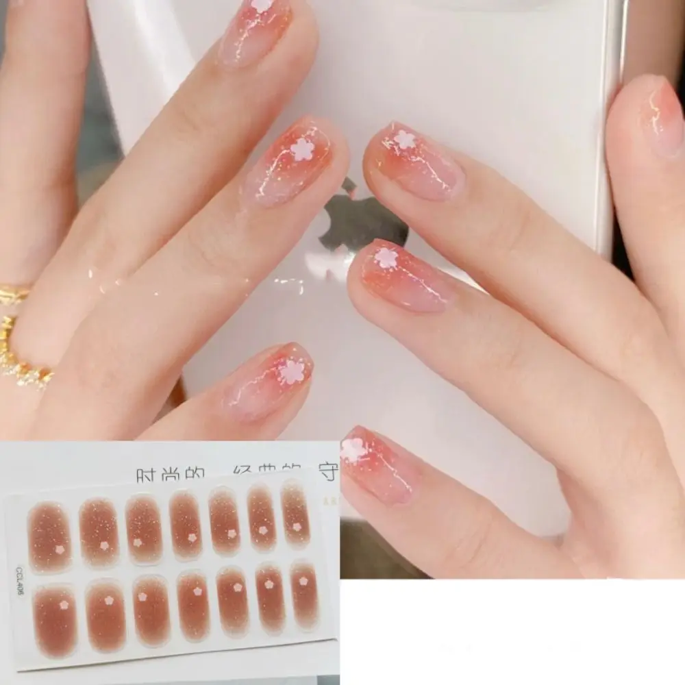 

Fresh Full Cover Sticker Wraps Waterproof Self-adhesive Manicure Decoration Nail Art Decals Nail Varnish Film Nail Stickers