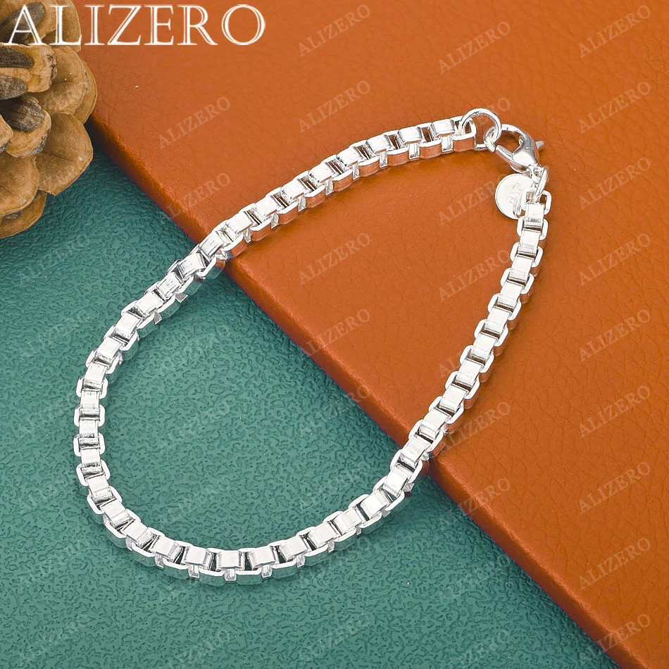 925 Sterling Silver Simplicity Bracelets For Women Men Trend Birthday Gifts Fashion Party Fine Jewelry