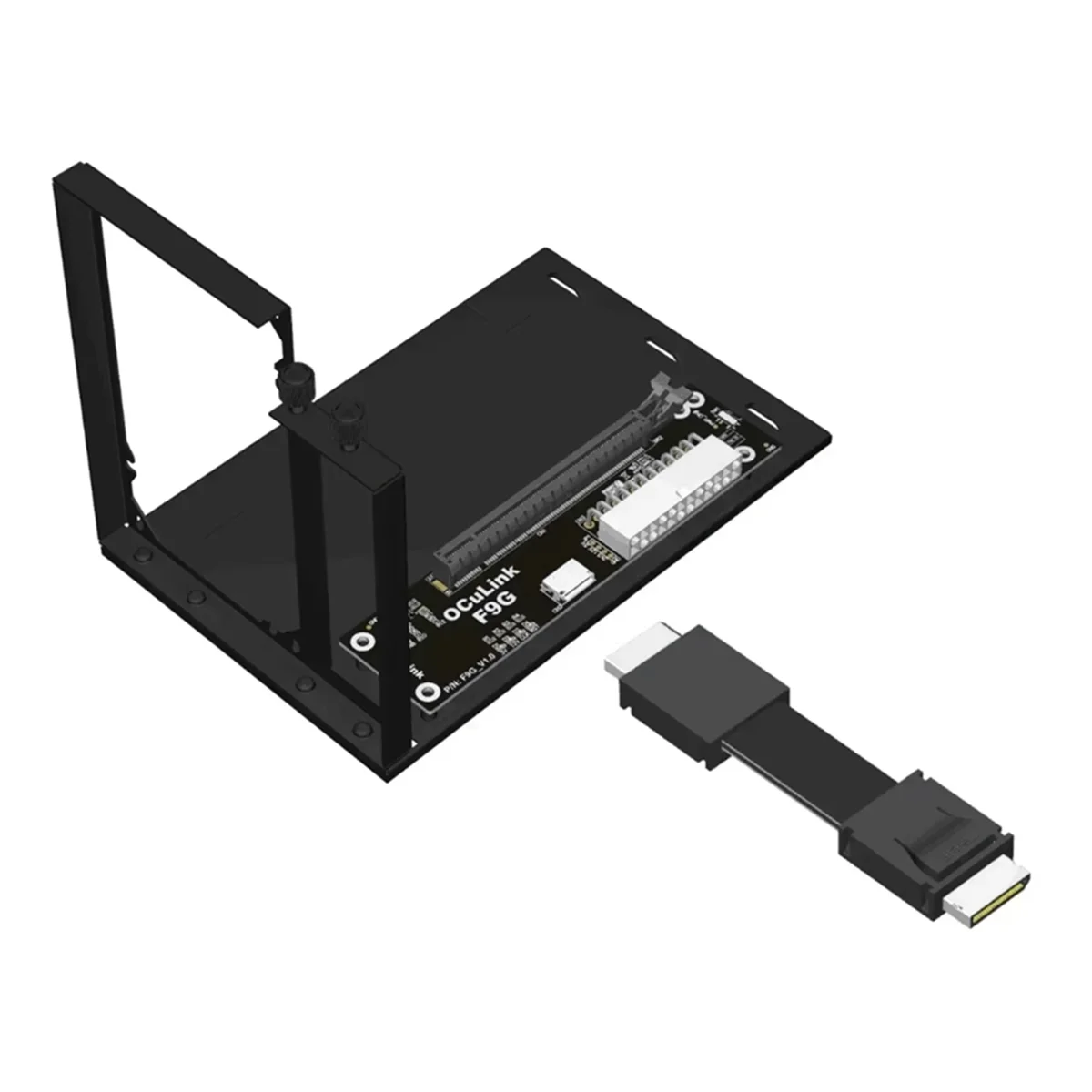 A56XQ F9G-F9934-BK7 OCuLink อินเทอร์เฟซภายนอกกราฟิกการ์ดขยาย Dock ชายชาย ATX ประเภท PCIe4.0 64Gbps 25 ซม.