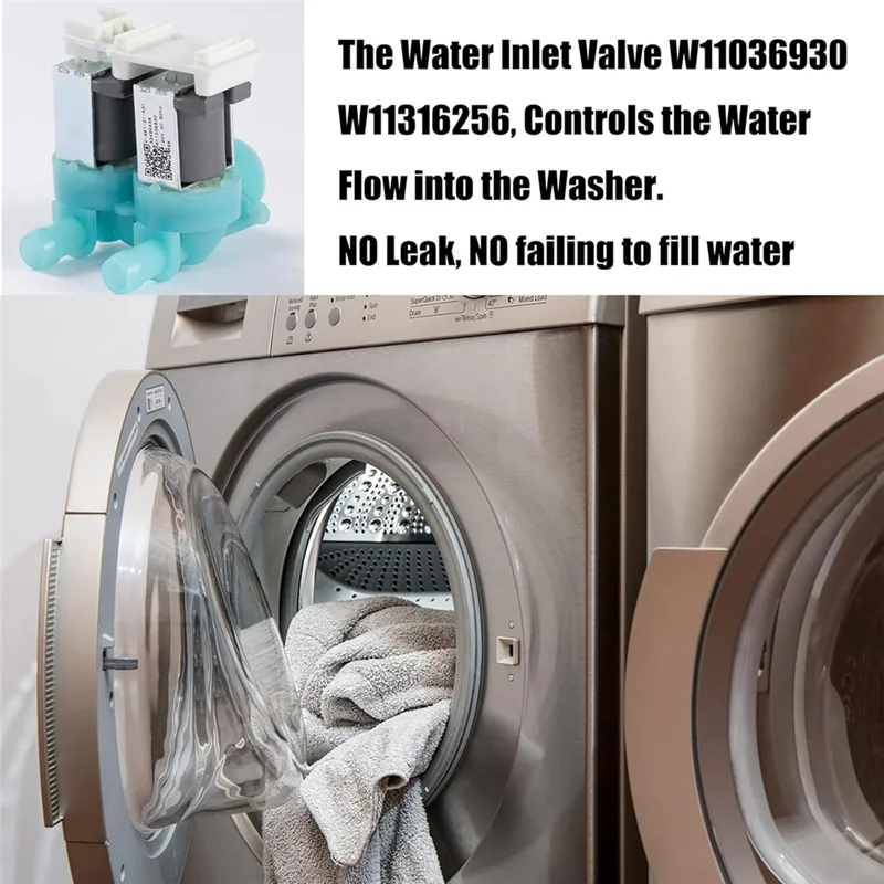 

В 11036930 Замена впускного клапана воды для стиральной машины Whirlpool Maytag, клапан холодной воды для W 11688995