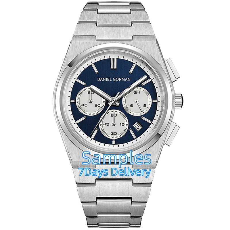 ساعة كاجوال عصرية للرجال بتقويم وحزام من الفولاذ المقاوم للصدأ للرجال للحياة اليومية مقاومة للماء وساعة كوارتز مضيئة Reloj