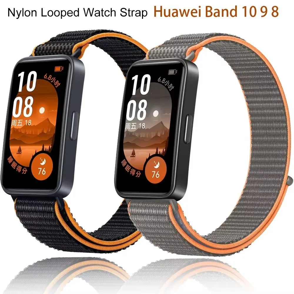 

Nylon Sports watch strap for Huawei Band 8 9 10 Breathable Lightweight Bracelet for Huawei Band 10 9 8 Wristband Accessories