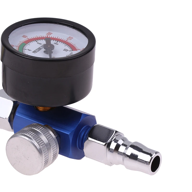 Imagem -06 - Azul & Clear Pistola Regulador de ar Calibre em Linha Óleo Água Armadilha Filtro Separador jp ue Eua Adaptador Ferramentas Pneumáticas para Aerógrafo