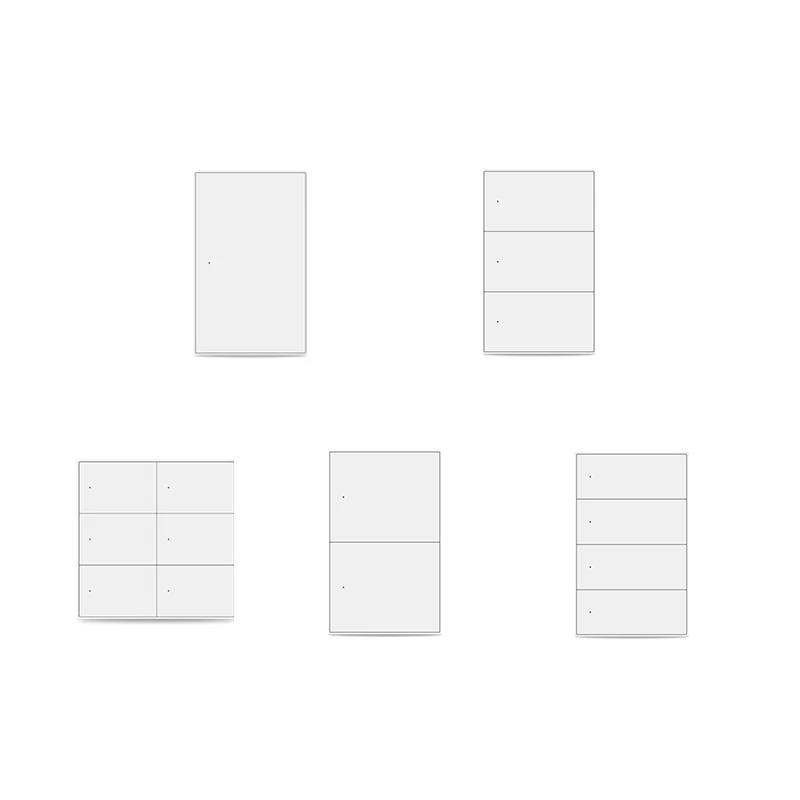 Interruptor inteligente de pared con Wifi, Control de luz inteligente, 1, 2, 3, 4, 6 bandas, botón para Smartthings, aplicación Homekit