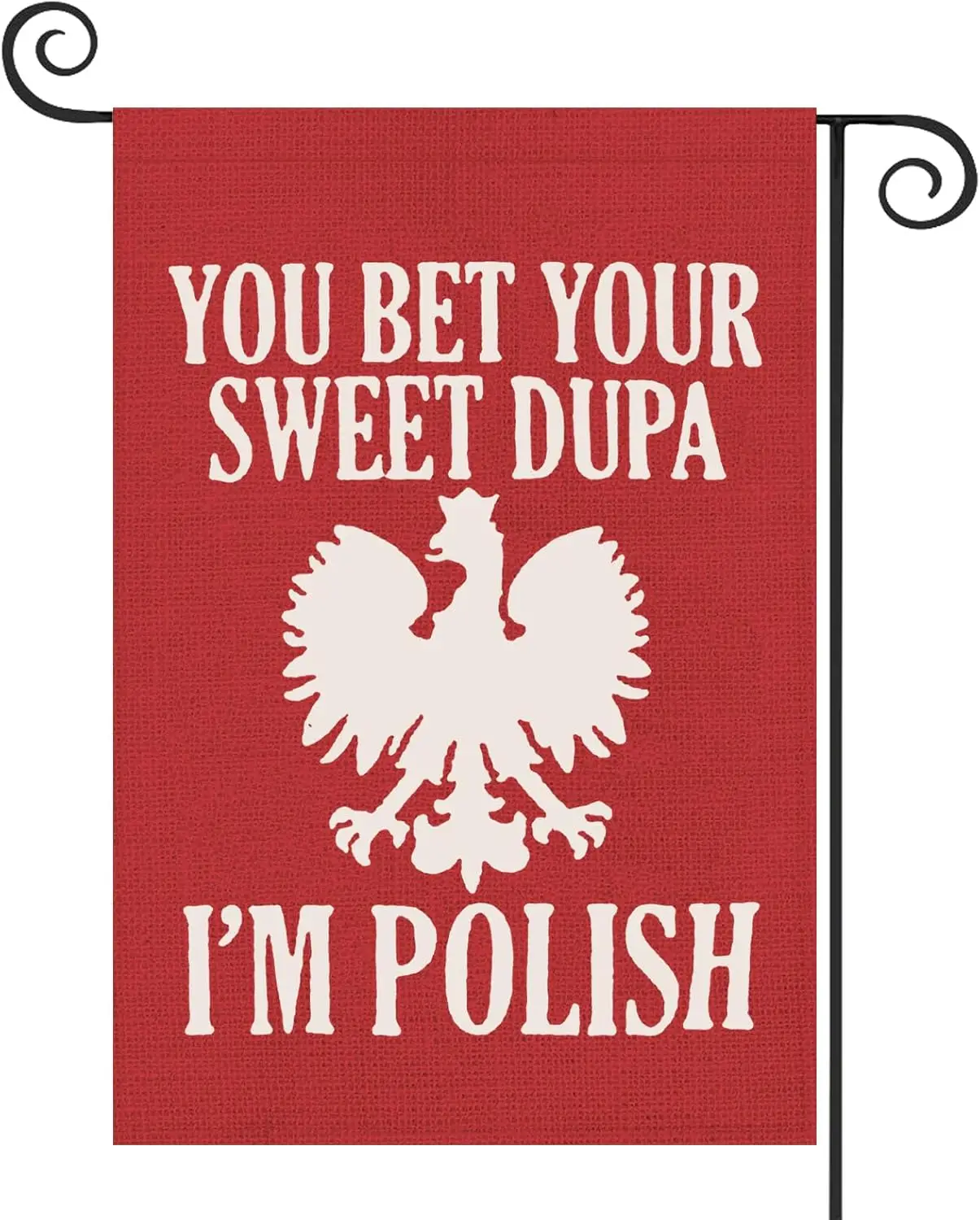 WCGXKO Polish Folk Garden Flag Poland Themed Sign Flag Pierogies Polish gift Fest Merchandise (I'M POLISH Flag) WWP zzo