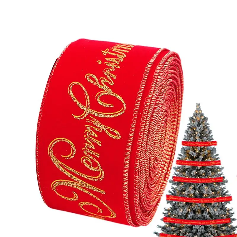 Ribbon For Christmas Tree Decoration Craft Ribbon Stylish Durable Creative Decorative Inspirational Words Wide Ribbon Ceremony