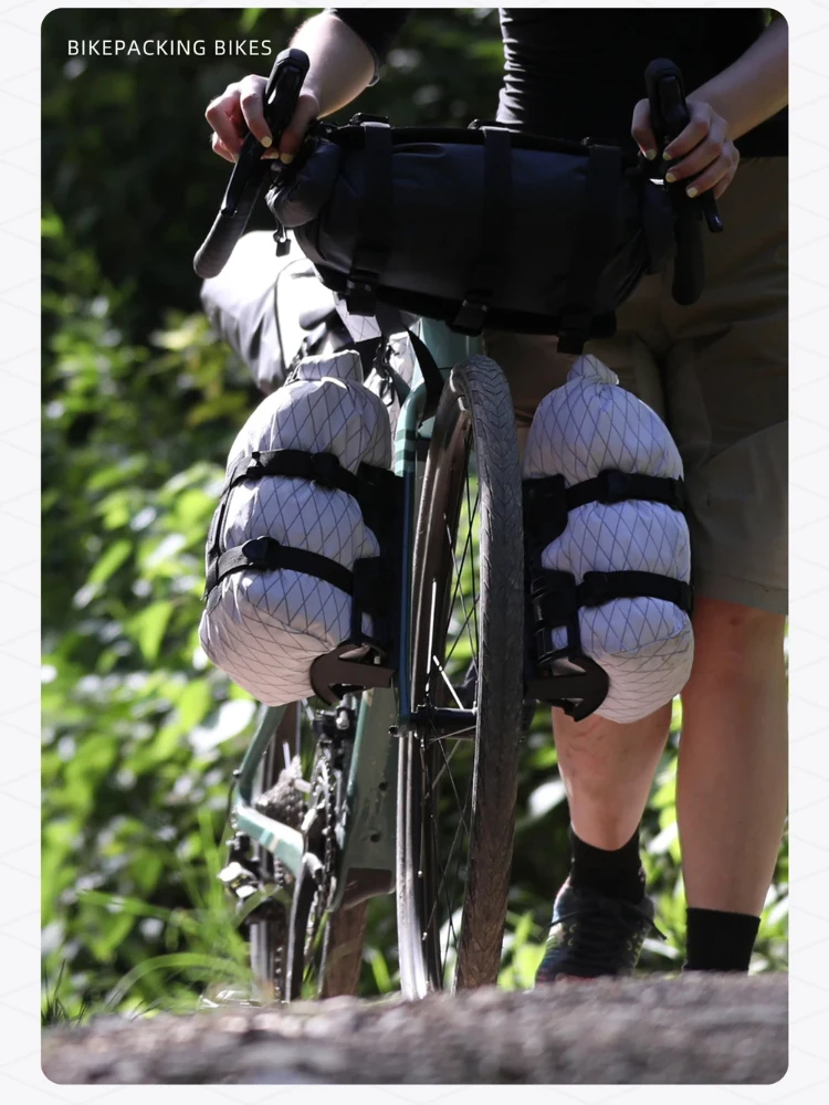 AliExpress Rhinowalk Bike Fork Bag 2 PCS, Quick-release Upgraded Bike Bags with Waterproof Lining,Long Distance Travel Luggage Bags