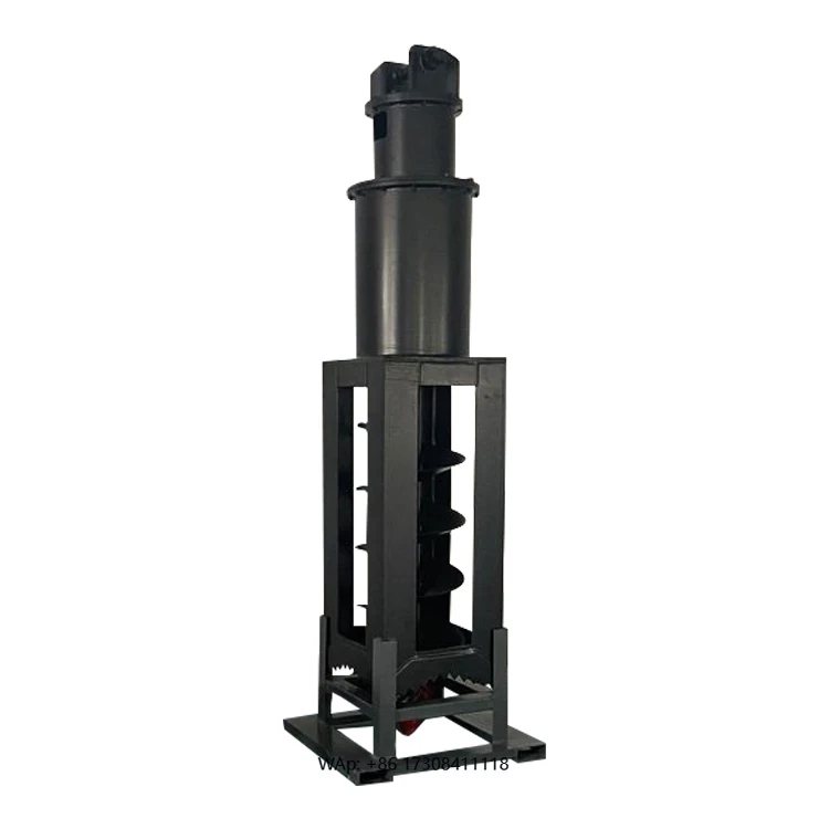 

The square hole drilling machine with alloy spiral drill bit is suitable for both hard and soft soil