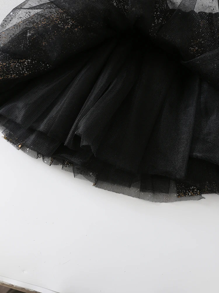 2024 Baby Girl Glitter Tutu Skirt Princess Party Tulle Glitter Skirt