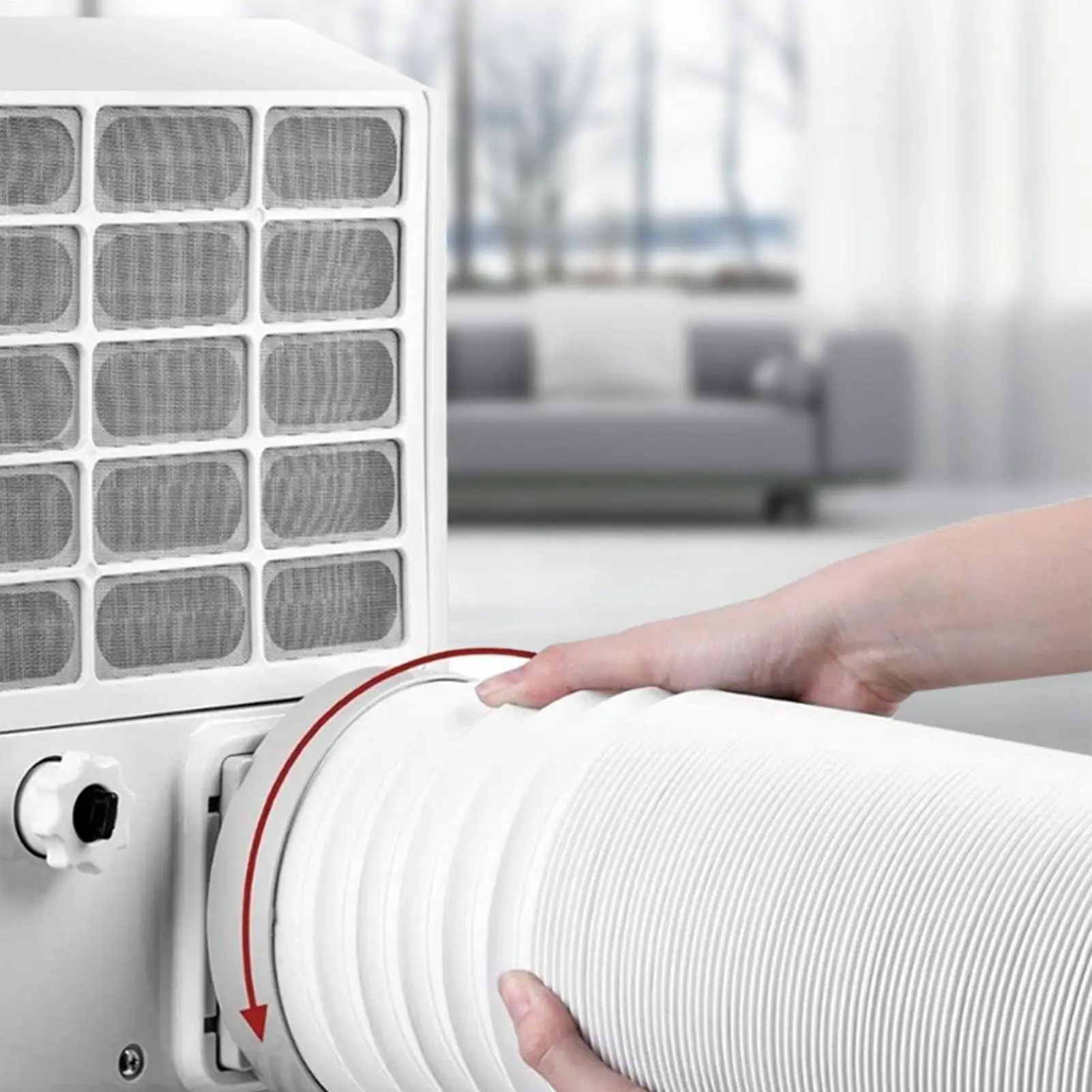 130/150mm Telescopic Air Conditioner Pipe Duct Extension Pipe Easy to Install Universal Exhaust Hose Tube for Air Conditioning