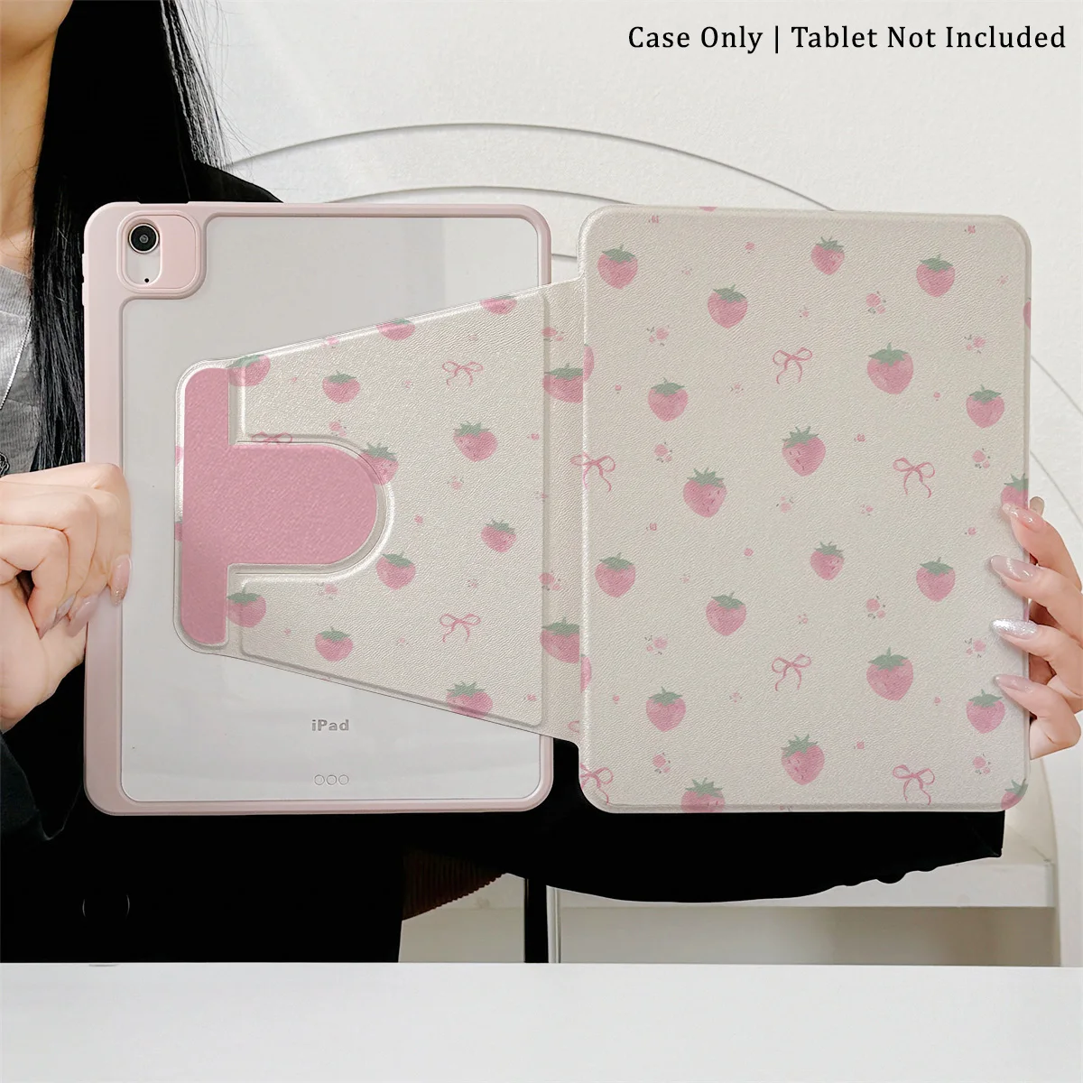 

360 ° Вращающийся складной чехол для легкой защиты вашей подушечки: совместим с iPad Air 6, Air 5,4,10,2024, air m3/a16 2025