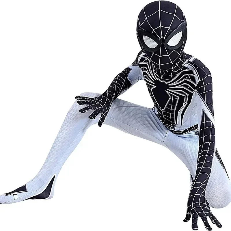 Costume da supereroe Body per bambini Spandex Zentai Halloween Cosplay Tuta stile 3D