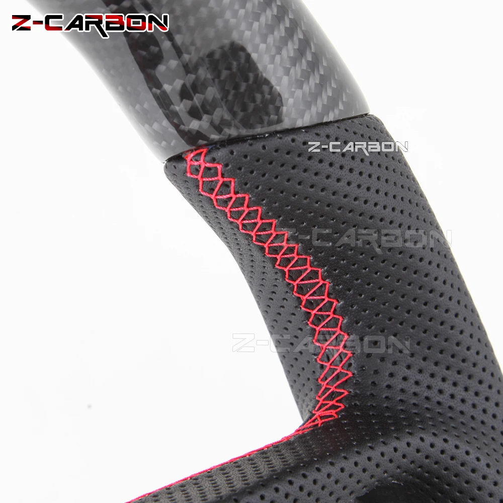 Carbon Fiber Steering Wheel For Jeep warangler JL 2018-2023 D-racing Customized Steering Wheel Flat Top & Flat Bottom