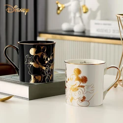 Disney Ceramic Mugs Anime Mickey Minnie Mouse Kawaii Couple Water Cup Coffee Mug Tea Cups Kids Cartoon Milk Cups Mug Xmas Gifts