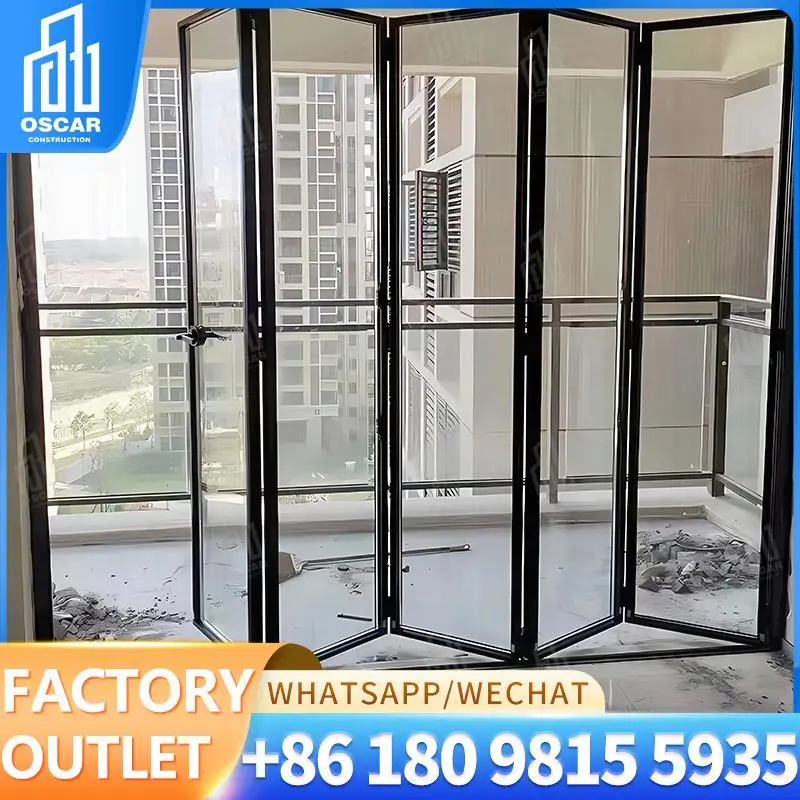 

Customizable Factory Made Folding Doors Ideal for US Office Spaces Creative Design Bifold Door