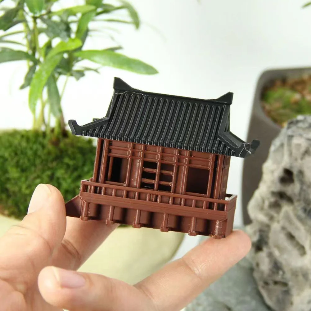 Miniature Pavilion Realistic Pagoda Statue Lightweight Portable Chinese Style Outdoor Landscaping Adornment Garden Supplies