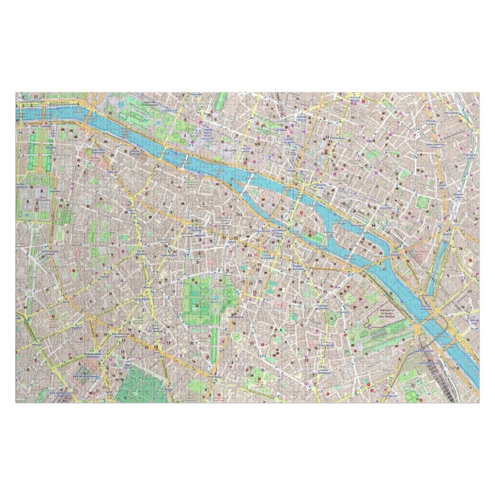

Paris Map Jigsaw Puzzle Toddler Toys Toys For Children Puzzle