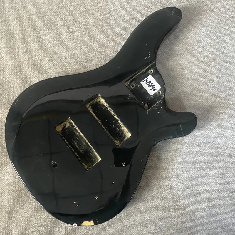 

KB890 черный цвет из цельного дерева, 6-струнный корпус электрического баса, правая рука, HH звукосниматели, детали «сделай сам», краски, повреждения