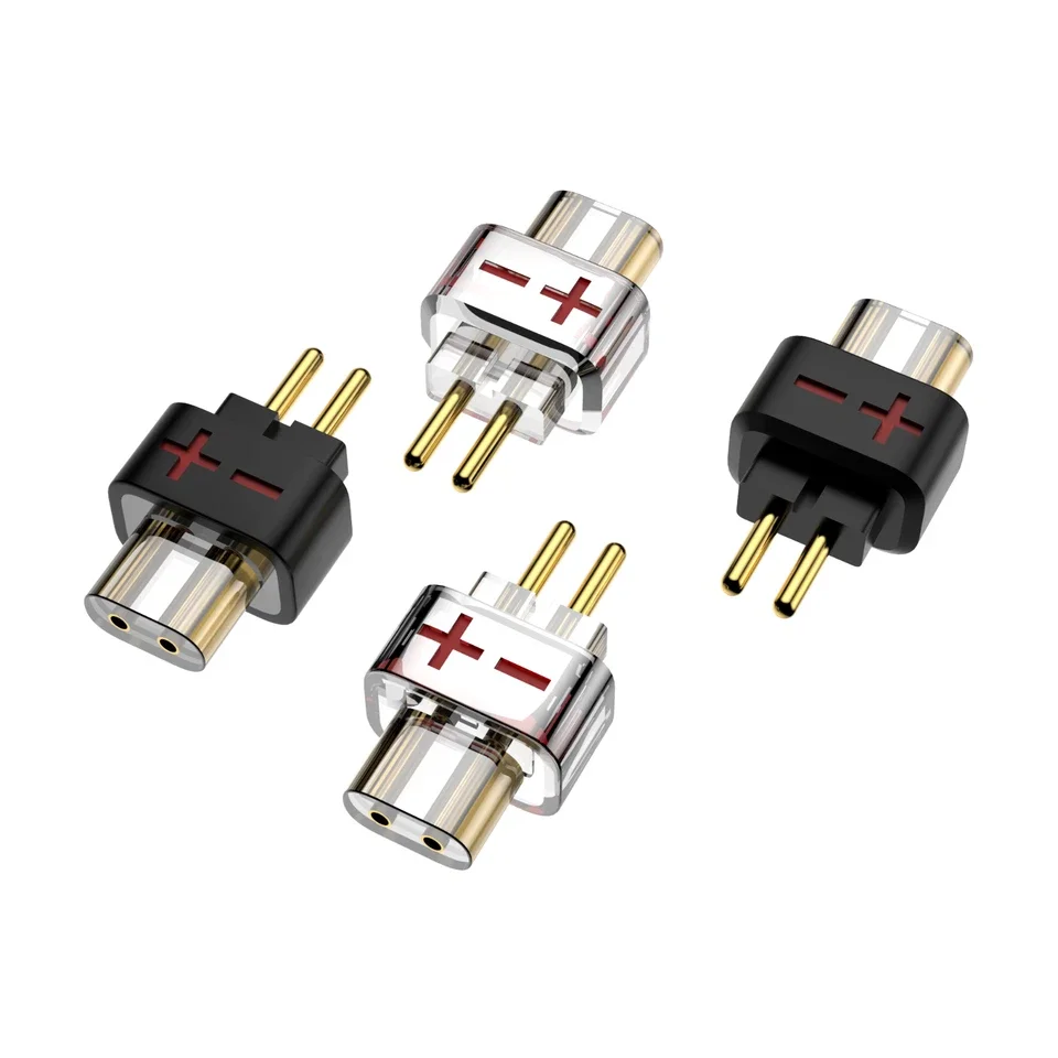 Adaptador HIFI QDC Fêmea para Conector Macho de 2 Pinos 0.78 para Fones de Ouvido SHUOER CONDUCTOR/SINGER/SOLOIST/EJ07/SHOZY/PRO
