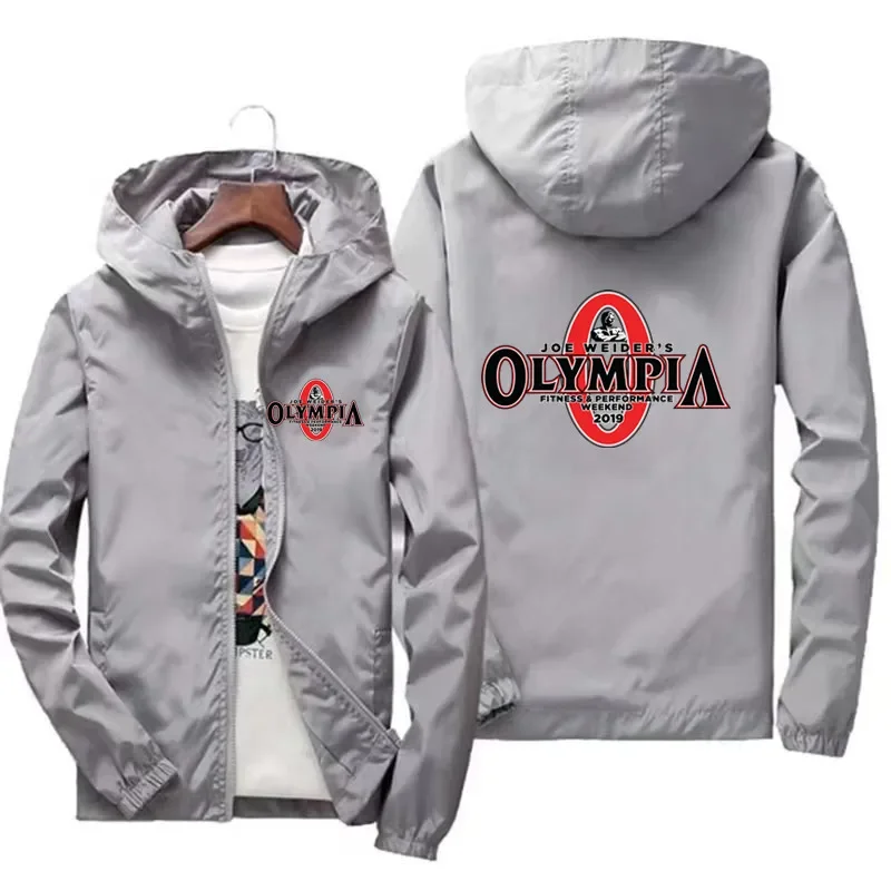 Autumn OLYMPIA Gyms Hip Hop Jackets Coats Mens Streetwear Men Women Thin Jacket Hiking Fishing Waterproof Windbreaker Clothing