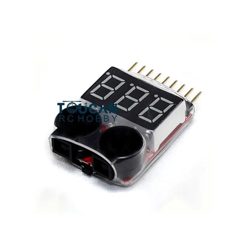 Spare Parts 1 PC Hot Voltage Checker for Toys RC Tank Truck 1-8S 3.4V-27.2V LiPo Battery Loader Excavator Assecceroies TH16858