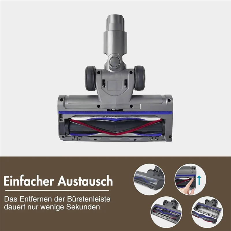 A005-رأس فرشاة لدايسون V8 V11 V15 V10 V7 فرشاة أرضية كهربائية مع أضواء LED استبدال فرشاة نظافة الرأس