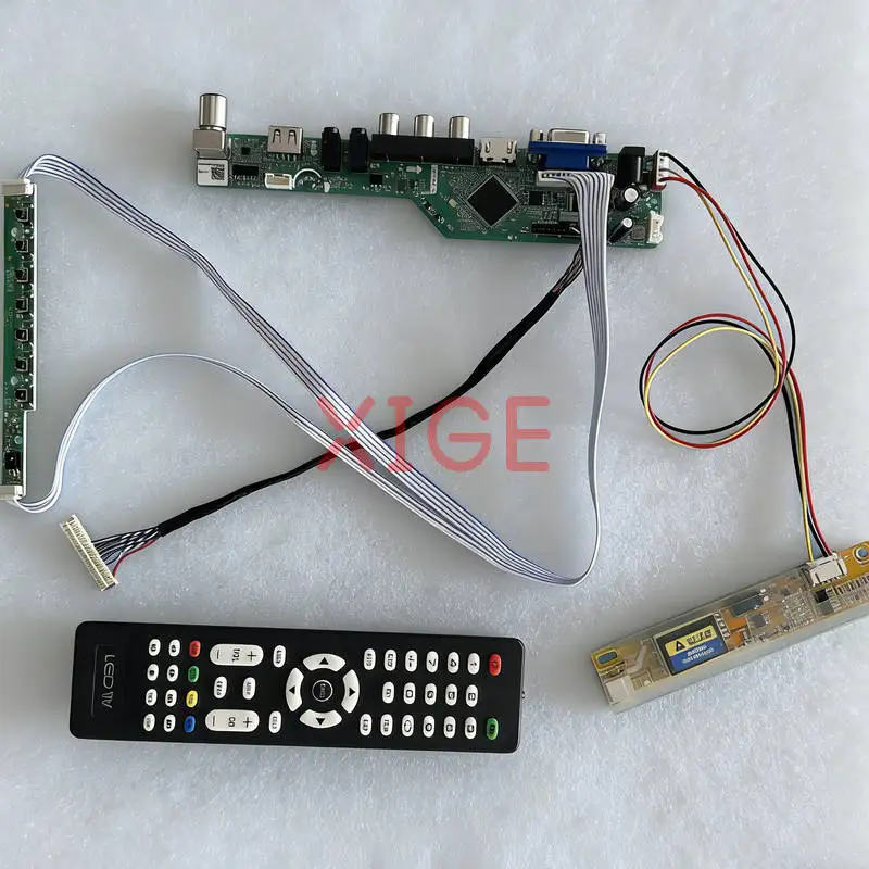 

Для B170PW06 B170PW05 B170PW01 B170PW03 комплект платы контроллера привода экрана DIY USB + AV + VGA + HDMI 1440x900 30-контактный LVDS 1CCFL 1440*900