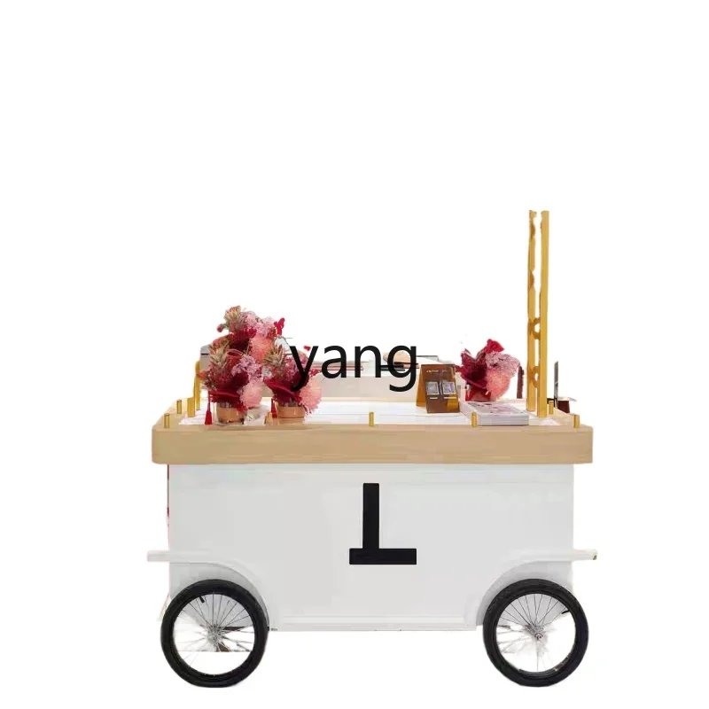 

TGF wrought iron flower car stall mobile coffee cruise car Internet celebrity tasting car