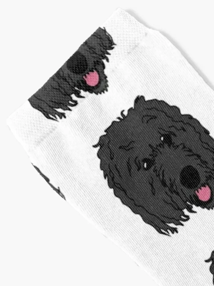 Black BerneDoodle Labra doodle Dog Perro Socks valentine gift ideas anime golf Socks Female Men's