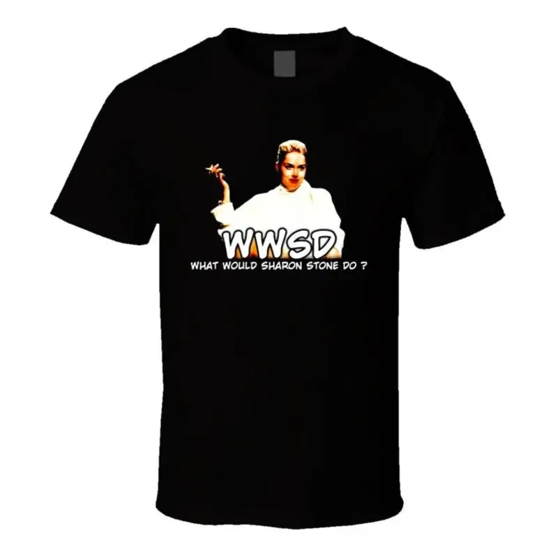 Wwsd What Would Sharon Stone Do Basic Instinct T Shirt