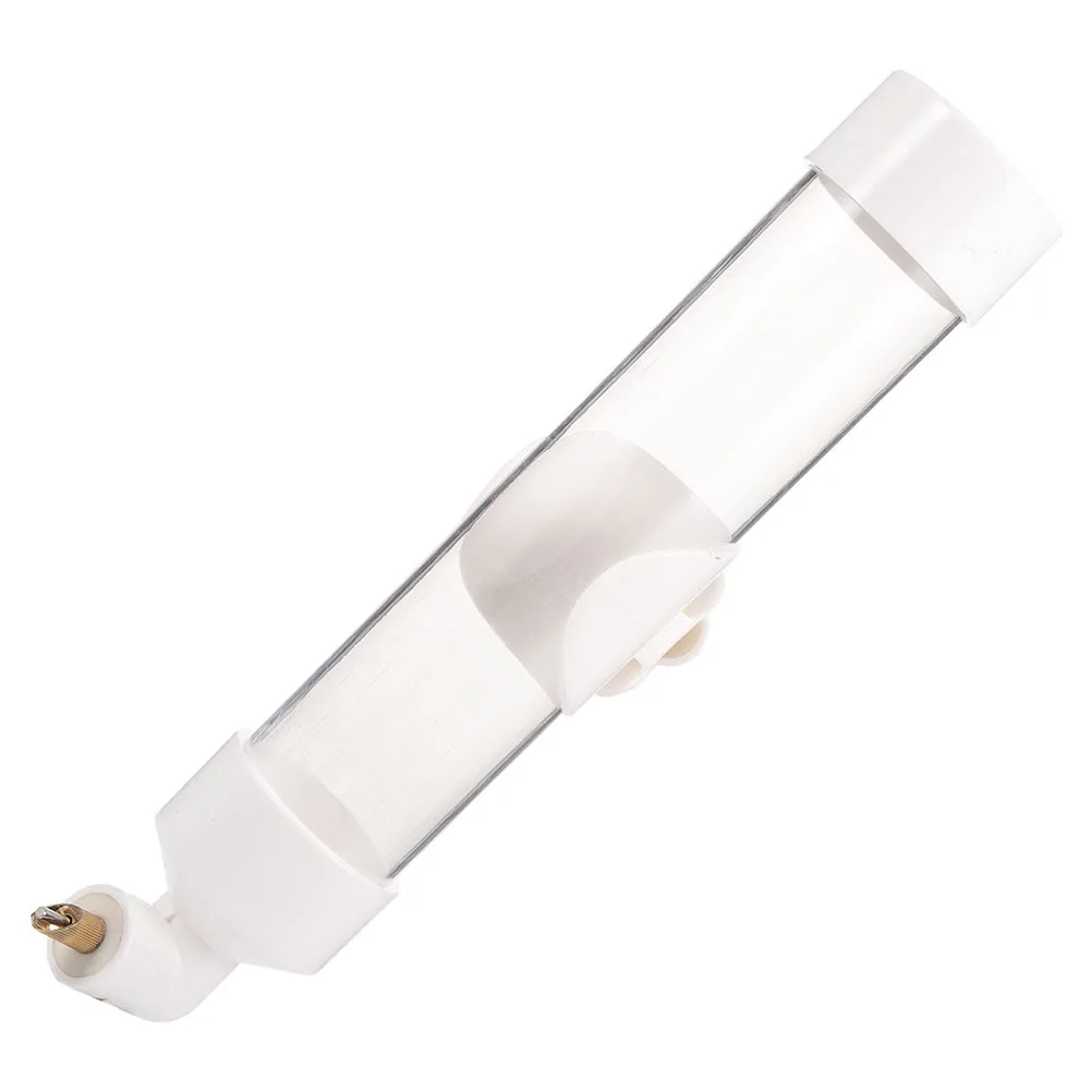 

Automatic Bird Drinker Parrot Water Bottle Dispenser Hanging White Plastic Parakeet