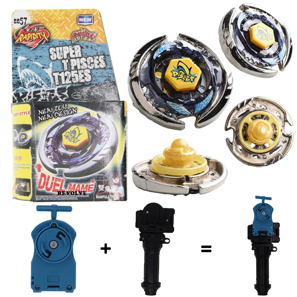 

B-X TOUPIE BURST BEYBLADE dead phoenix Thermal Pisces T125ES Metal Fight BB-57 with grip +blue pull line