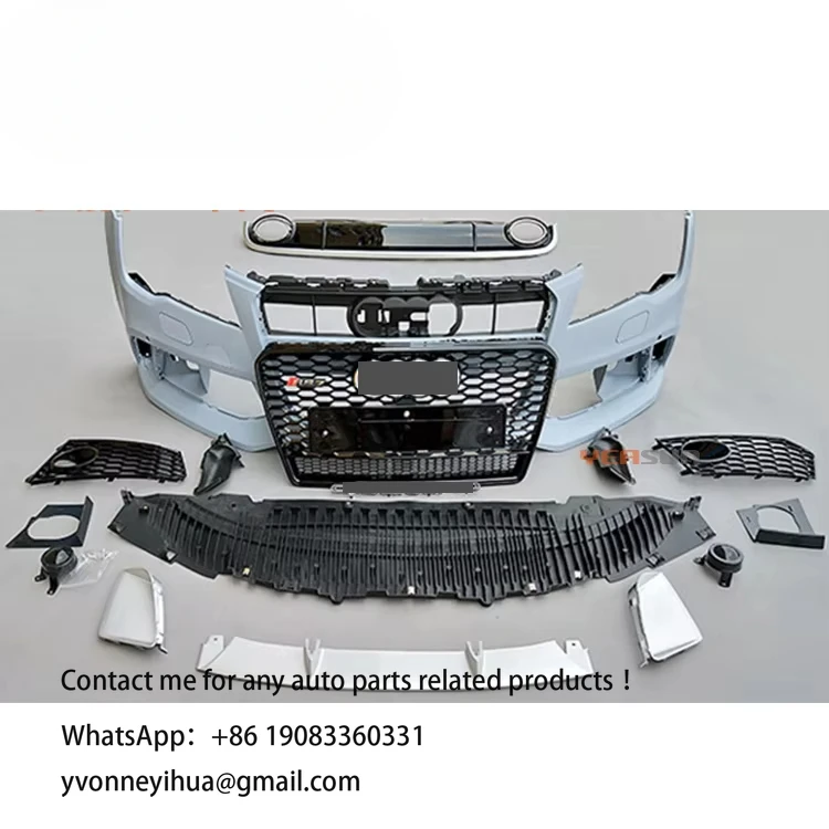 Best Price RS7 Style Full Body Kit for Audi A7 S7 2013 2014 2015 PP Material Front Bumper