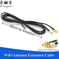 Cable de extensión de antena Coaxial RG174 SMA macho a SMA hembra adaptador de conector RF 4G WiFi conjunto de Cable de enrutador 1M 2M 3M 5M
