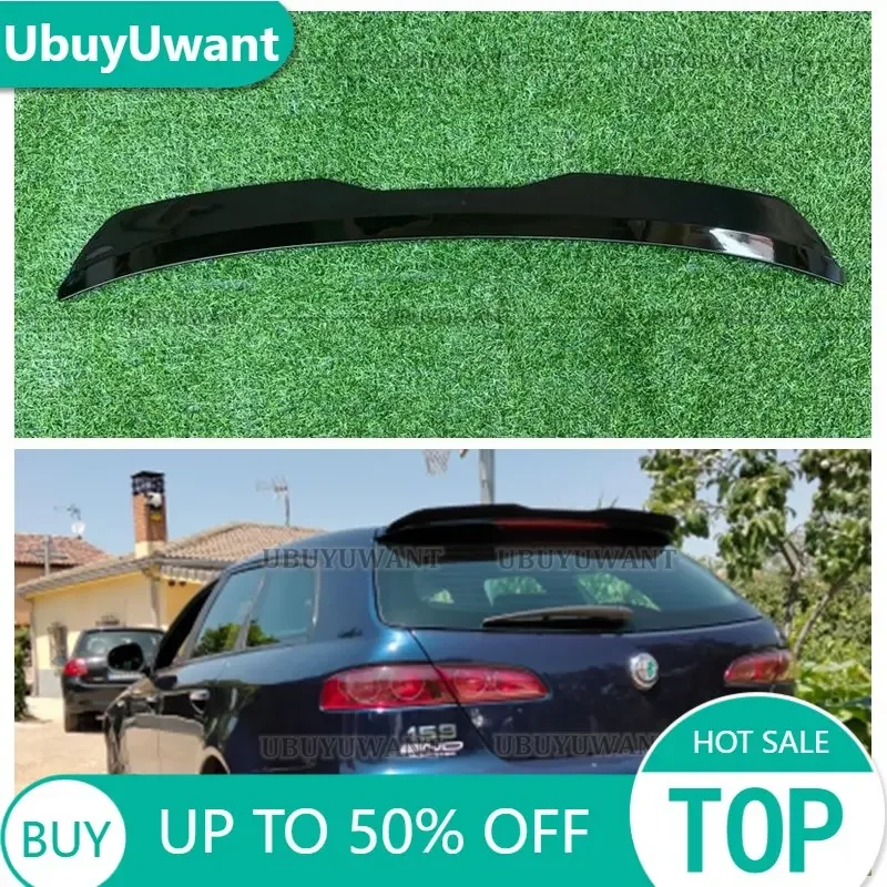 Mini Spoiler For Alfa Romeo 159 Sportwagon 2005-2011 Glossy Black Universal  REAR ROOF WING    Accessories