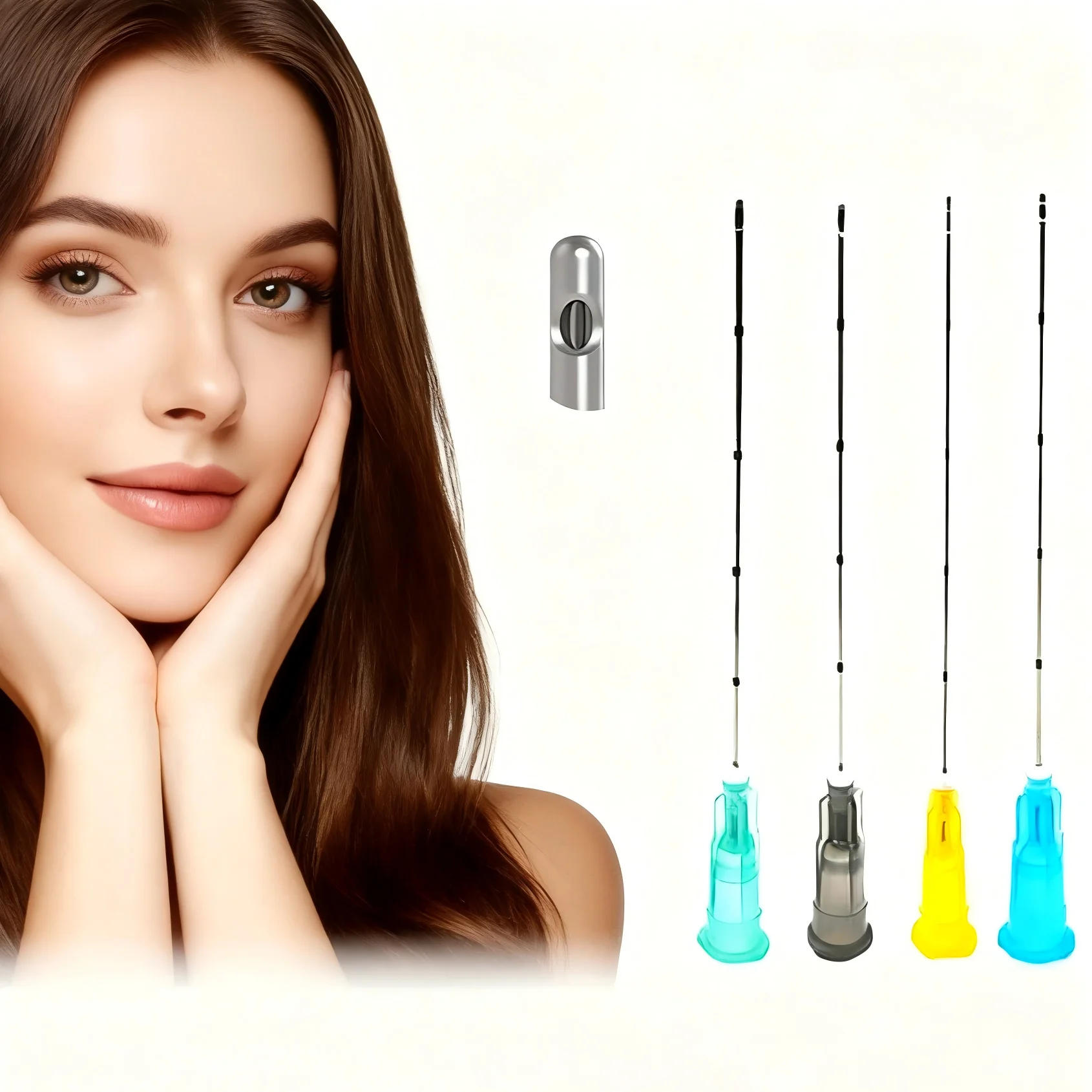 

Disposable Blunt Shape 20PCS Screw Cannula 18g for Face Lip Neck Body Lift