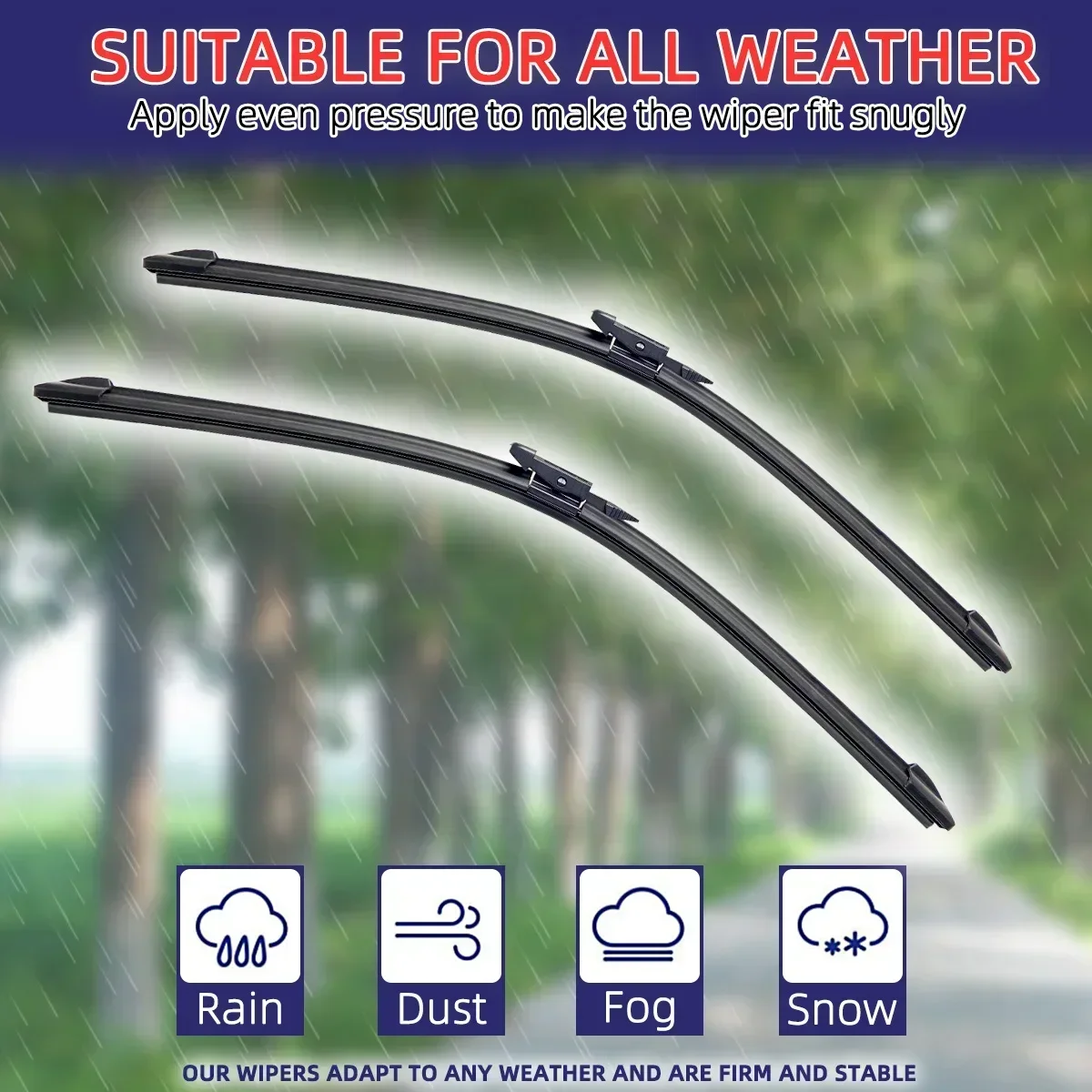 For Mercedes Benz GLA Class Sprinter Front Windshield Wiper General Motors Multifunctional Double Rubber Car Accessories